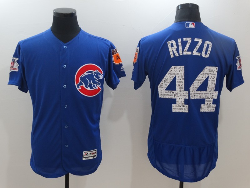 2017 MLB Chicago Cubs #44 Rizzo Blue Jerseys->->MLB Jersey
